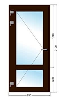  Дверь из холодного алюминия IP45